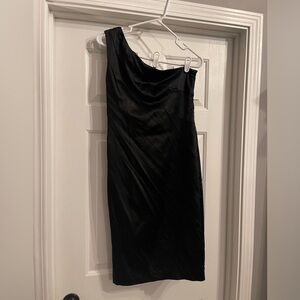 Calvin Klein Size 8 One shoulder Satin Cocktail dress